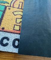 Tapis de porte avant de logo d'impression 3D personnalisée antidérapante pour l'entrée à la maison