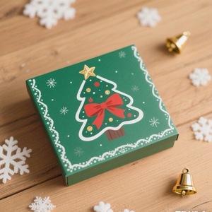 エレガントなクリスマスギフトボックスカスタマイズ可能な形状卸売マット仕上げリジッドハード段ボールふたとベースクリスマスギフト用 - Product Image 2