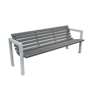 Banc de jardin moderne en composite bois-plastique pour extérieur, patio, banc en bois WPC, mobilier de jardin public, banc de jardin - Product Image 3