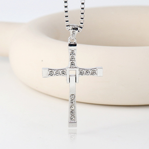 Hip Hop Zircon Chéo Mặt Dây Chuyền Vòng <span class=keywords><strong>C</strong></span>ổ Hợp Thời Trang Thép Không Gỉ Chéo Vòng <span class=keywords><strong>C</strong></span>ổ Cho Nam Giới Christian Tôn Giáo Đồ Trang Sứ<span class=keywords><strong>c</strong></span> - Product Image 6