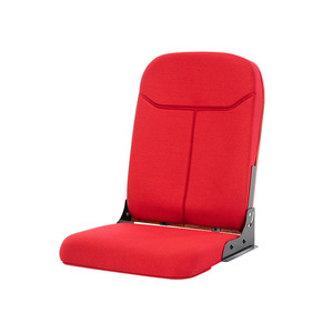เก้าอี้โรงหนังพับได้ Hongxing สีแดง หุ้มเบาะผ้า โครงเหล็ก สำหรับหอประชุม - Product Image 2