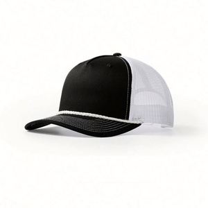 Casquette Trucker en Maille Vierge à 5 Panneaux Personnalisable, Profil Haut, avec Cordon, Vente en Gros - Product Image 4