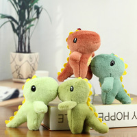 Nouvel arrivage : Porte-clés en peluche dinosaure debout mignon, breloque de sac à dos, jouet de machine à griffes, figurine de dessin animé