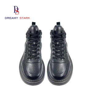 Invierno nueva marca de alta calidad para hombre Original Cuntomize logo <span class=keywords><strong>Martin</strong></span> dos tonos cuero genuino Formal Casual botas con cordones - Product Image 3