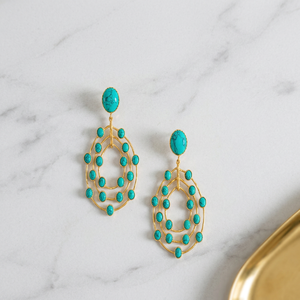Boucles d'oreilles pendantes plaquées or avec éléphant violet et perles d'imitation incrustées de coquillages, style romantique, bijoux de mode pour femme pour les soirées - Product Image 1