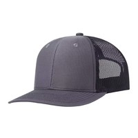 Gorra Trucker Personalizada con Logotipo, 6 Paneles, Corona Alta, Bordada, Malla Sólida