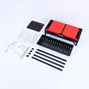 Barbecue au charbon de bois portable pour le camping en plein air, pique-nique en famille, grillades de brochettes avec souffleur d'air, poêle - Product Image 2