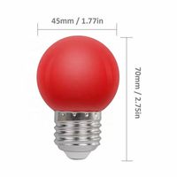 Ampoule rouge 15W équivalent G45 Globe LED Noël 1W couleur nuit Mini Edison E26 vacances chaîne fée humeur lumières décor