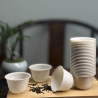 Vente en gros Tasses à thé jetables écologiques de qualité alimentaire Petites tasses épaissies haut de gamme résistantes aux hautes températures