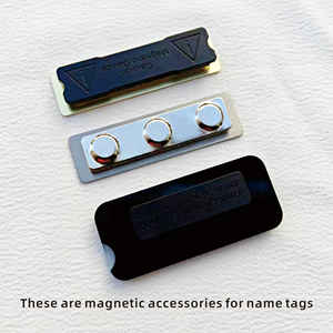 ป้ายชื่อแม่เหล็กแบบแบน พิมพ์ลายกราเวียร์ ชุบโลหะ สำหรับงานโฆษณาบนเสื้อผ้า  สั่งซื้อจำนวนมาก - Product Image 6