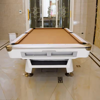 Table de billard américaine 9 boules de 2,74 m en ardoise naturelle de Jiujiang de 25 mm, personnalisée en usine, qualité tournoi, durable, pour usage domestique