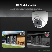 Cámara de Seguridad IP POE con Domo para Interiores y Exteriores GR-RFI-M5V de 5MP, IP66, con Micrófono de Audio, Precio Económico, Muy Buena Visión Nocturna