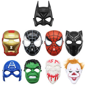 Masques de performance lumineux en plastique DIY Avengers pour Hulk Spiderman Iron Man, accessoires de fête - Product Image 5