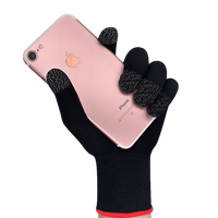 Vente en gros de gants de jeu en nylon et fibre d'argent Gants de jeu mobiles à écran tactile pour les joueurs à la recherche d'un avantage