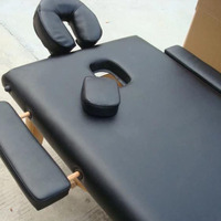 Table de massage pliante en bois pour massage thaïlandais corporel complet, avec télécommande sans fil, portable, pour 2 personnes, idéale pour spa et salon