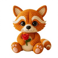 Kit d'accessoires de bijoux DIY pour animaux mignons en crochet, motif animalier, en laine faite à la main, best-seller transfrontalier, directement de l'usine de Shenzhen