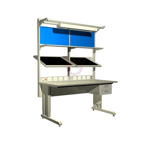 Detall industriale workbench meccanica workstation elettronica scrivania con supporto monitor - Product Image 5