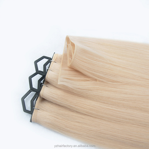 Super Slim Genius Weft <b>Extensions</b> 100% Remy Human Hair Invisible Cuticle Aligned Weft Double Drawn Flat <b>Micro</b> Wefts - Product Image 3