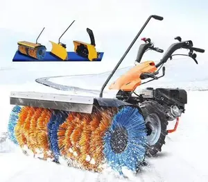 Small Snow Sweeper Blower 15hp Snow Thrower Brushing Machine Sidewalk Snow Sweeper Cleaning Machine