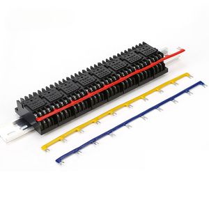 Barre de relais Jumper 16/22/29,6 mm, pas des broches 2-10, 2-10 broches |   Lien de court-circuit en forme de U pour relais intermédiaire |   Connecteur de rail DIN sans outil - Product Image 2