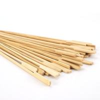 Bâtonnets de bambou jetables écologiques Preigum, bâtonnets plats, 10/15/20/25 cm, qualité alimentaire, bâtonnets Teppo à usage unique pour barbecue