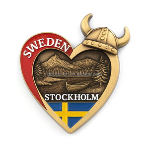 Aimants de réfrigérateur en métal « Trolls du bateau viking norvégien », aimants de réfrigérateur « Trolls nordiques », aimants en métal antique - Product Image 5