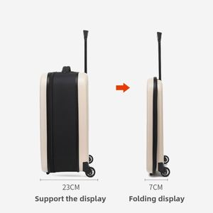 New Foldable Trolley <b>Suitcase</b> 20inch 24inch Leisure Travel Lightweight Waterproof Anti-Theft <b>Expanded</b> Luggage Case - Product Image 4