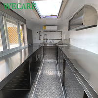 Wecare EEC&DOT Camion de cuisine mobile, chariot à desserts, bar, foodtruck, entièrement équipé, homologué UE, remorque mobile pour pizza et café, cuisine mobile