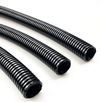Gaine de protection électrique étanche en plastique corrugué noir pour câbles industriels – Prix abordable
