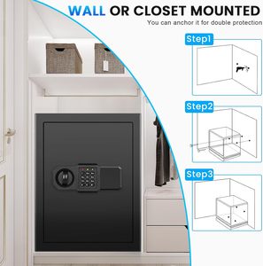 XBT-Factory Smart Commercial Electronic Digital Money Security Safe Cabinet Steel Jewelry Locker Cash Deposit <b>Box</b> - Product Image 6