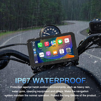 GPS Navigator Motor 5 Inci Tahan Air IP67 Layar Sentuh 1 Tahun Garansi Wireless CarPlay Android Auto Portabel
