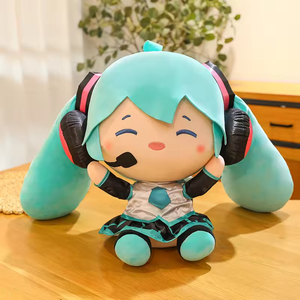 35cm50cm <span class=keywords><strong>Miku</strong></span> el mismo modelo Fufu Cute Q versión dibujos animados Tuffed juguetes de peluche para regalo de cumpleaños - Product Image 6
