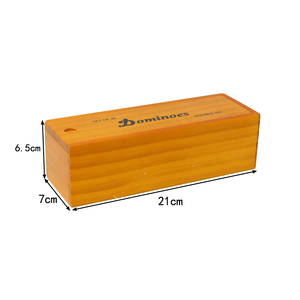 Mélange de Dominos de luxe Double six Dominos professionnels avec boîte de rangement en bois, carreaux classiques noirs et blancs - Product Image 2