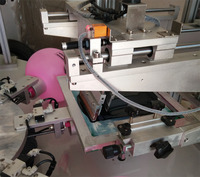 Machine de sérigraphie semi-automatique à deux couleurs pour ballons, avec fonction de séchage rotatif, pour l'impression sur cartes et papier