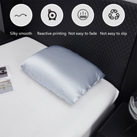 Housse de coussin unie en satin extensible antistatique brillante pour l'expédition mondiale de textiles de maison