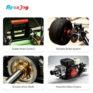 Kart de course à essence ApexJoy RACE GT PRO A1 - 200cc 5.5HP 65km/h avec pare-chocs en Z et châssis en acier pour voyages en famille et aventures - Prix de gros B2B - Product Image 4