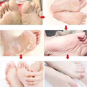 Custom Private Label Organic Lavender Foot Peel Mask Peeling Nourishing Exfoliating Foot Mask Natural Adults Foot Care