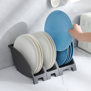 Household Multifunctional Home Organization Storage Plastic <b>Racks</b> Organizer Bowl Dish Drainer <b>Plate</b> <b>Rack</b> Kitchen Accessories - Product Image 4