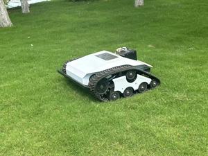 Robot Rasaerba Cingolato Industriale <span class=keywords><strong>Elettrico</strong></span> Telecomandato da 550mm per Giardino, Economico, in Vendita - Product Image 4