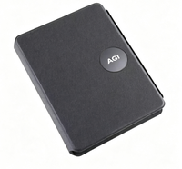 Batterie externe pour ordinateur portable avec charge sans fil 10000mAh en cuir PU, cadeau d'affaires, logo personnalisé OEM