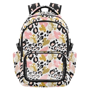 Aloha School Bag Hawaii Kalo Laptop <b>Backpack</b> Leopard Polyester <b>Backpack</b> Custom Logo <b>Student</b> School <b>Backpack</b> with PVC Pocket - Product Image 1