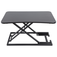Convertisseur de bureau debout portable réglable moderne noir en gros personnalisé