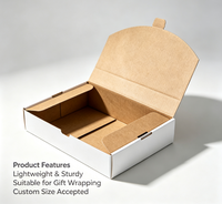 Boîte d'emballage en carton ondulé vierge en gros, en stock, pour étuis de téléphone portable monobloc, sous-vêtements et chaussettes