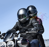 Q58MAX Headset interkom Bt helm sepeda motor, Headset interkom Bt helm sepeda motor dengan aneka mesin pencampur, layar LCD & Radio FM, Headset olahraga