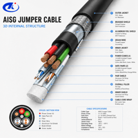 Câble AISG 8PIN femelle vers DB 9PIN mâle, câble d'antenne à commande électrique