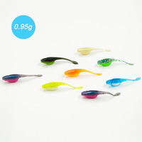 Leurre de pêche souple hyper-élastique Alpha 50mm TPE, type queue de pagaie, têtard, swimbait pour truite, perche, black-bass, pêche BFS ultralégère et micro-pêche