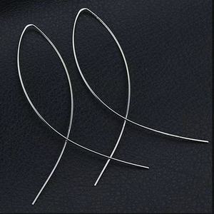 Pendientes Largos Colgantes de Moda para Mujer, Diseño Simple con Cadena de Serpiente y Borlas, Joyería Brinco Bijoux - Product Image 3