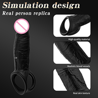 Bondage Penisring Hülle Silikon Keuschheitskäfig Cockring Sexspielzeug für Männer Schwul Verzögerung der Ejakulation Starke Erektion Penisverlängerung