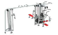 Équipement de musculation multifonctionnel robuste pour salle de sport, 16 stations