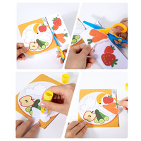 Libro de Actividades de Papel para Niños con Impresión Personalizada, Papel para Manualidades, Aprende a Cortar Líneas, Kit de Práctica de Tijeras de Seguridad para Preescolar